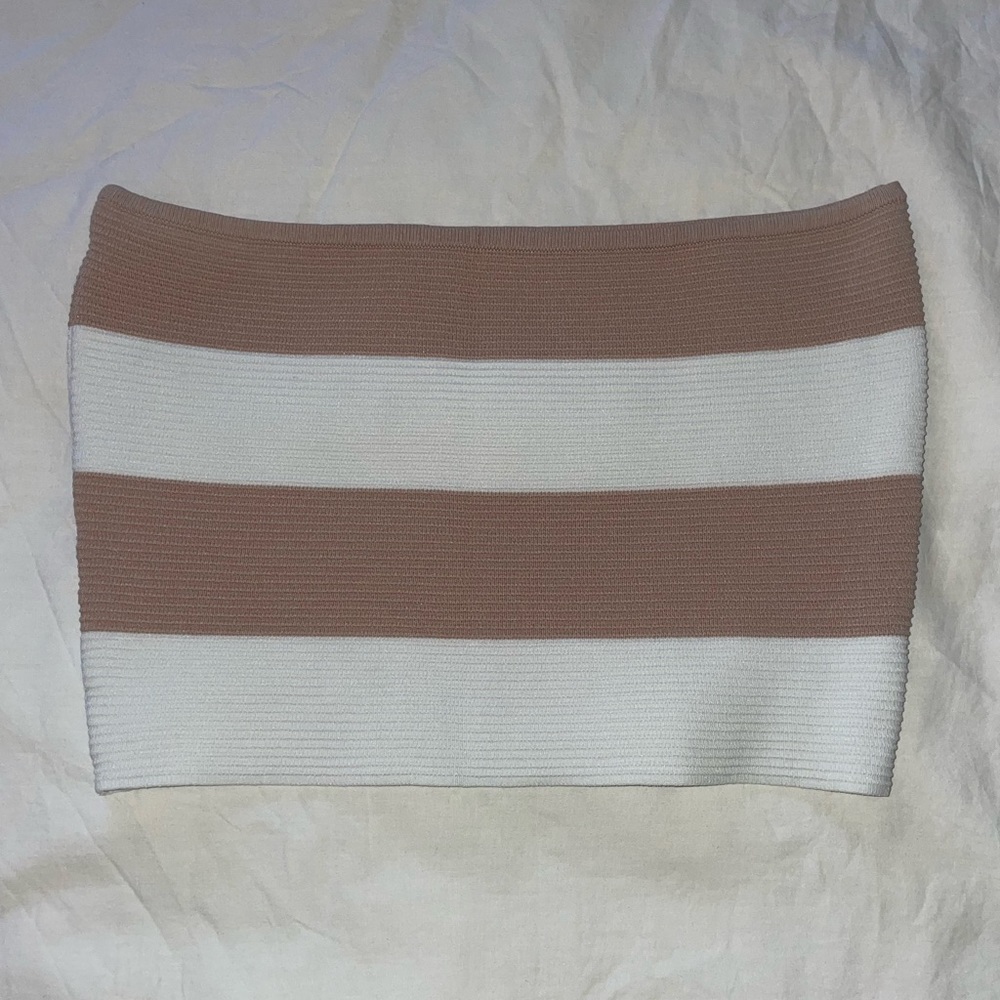 LA Hearts striped tube top, size medium
